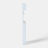 Moderne Light Dusty Blue Gold Script-monogram iPhone Hoesje (Linkerkant)