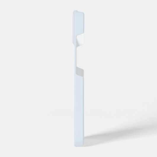 Moderne Light Dusty Blue Gold Script-monogram iPhone Hoesje (Linkerkant)