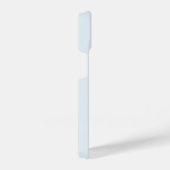 Moderne Light Dusty Blue Gold Script-monogram iPhone Hoesje (Rechterkant)