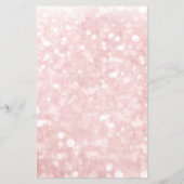 Moderne Lightpink Glitter Salon Prijslijst  Flyer (Achterkant)