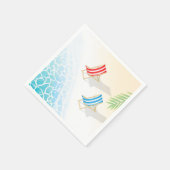 Moderne ligstoelen bij Seaside Art Servet (Hoek)