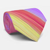 Moderne lijn art meestal roze gedempt stropdas (Opgerold)