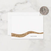 Moderne lijn persoonlijke notitiekaarten notitiekaartje (Voorkant / Achterkant in situ)