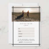 Moderne Lijnboog Fotografie Cadeaubon (Achterkant)