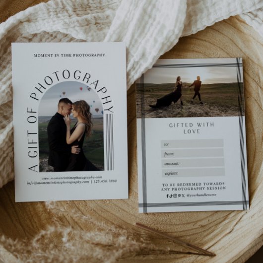 Moderne Lijnboog Fotografie Cadeaubon