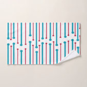 Moderne lijnen en cirkels halverwege de eeuw bad handdoek (Handdoek)