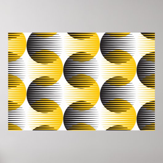 Moderne lijnen en naadloos patroon met geometrisch poster (Voorkant)