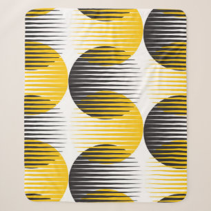 Moderne lijnen en naadloos patroon met geometrisch sherpa deken
