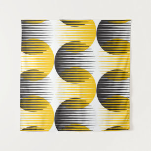 Moderne lijnen en naadloos patroon met geometrisch wandkleed