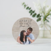 MODERNE LIJNEN | FOTO BESPAAR DE DATUURKAART SAVE THE DATE (Staand voorkant)