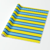 MODERNE LIJNEN KLEUR_YELLOW_BLUE_SO CUTE CADEAUPAPIER (Uitgerold)