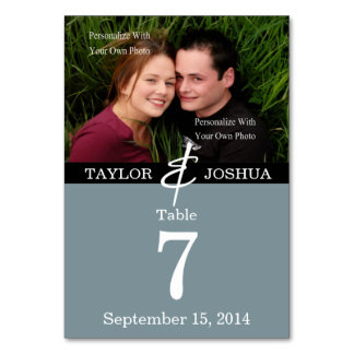 Moderne lijnen leisteen blauw fototafel Kaart