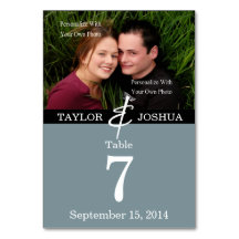 Moderne lijnen leisteen blauw fototafel Kaart