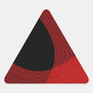 Moderne lijnen Rood en Zwart Sticker