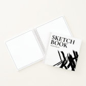 Moderne lijnen Schetsenboek Aangepast Notitieboek (Binnen)