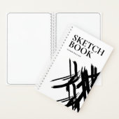 Moderne lijnen Schetsenboek Aangepast Notitieboek (Binnen)