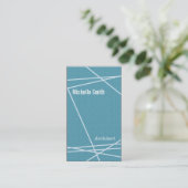 Moderne lijnen visitekaartje (Staand voorkant)