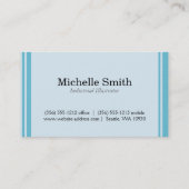 Moderne lijnen visitekaartje (Achterkant)