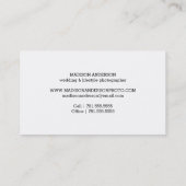 Moderne lijnen | Visitekaartjes voor fotografie (Achterkant)