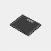 Moderne lijnen zwart post-it® notes (Schuin)