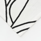 Moderne lijnillustraties en uw Logo met bewerkbare Fleece Deken (Hoek)