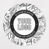 Moderne lijnillustraties en uw Logo met bewerkbare Labels (Design 1)
