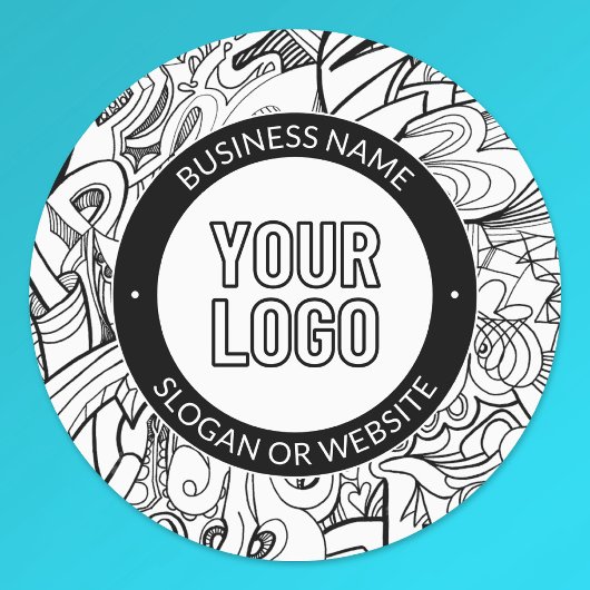 Moderne lijnillustraties en uw Logo met bewerkbare Labels