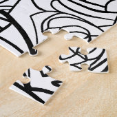 Moderne lijnillustraties en uw Logo met bewerkbare Legpuzzel (Zijkant)