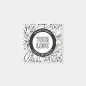 Moderne lijnillustraties en uw Logo met bewerkbare Post-it® Notes (Voorkant)