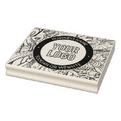 Moderne lijnillustraties en uw Logo met bewerkbare Rubberstempel (Stempel)