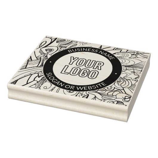 Moderne lijnillustraties en uw Logo met bewerkbare Rubberstempel (Stempel)