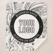 Moderne lijnillustraties en uw Logo met bewerkbare Sherpa Deken (Voorkant)