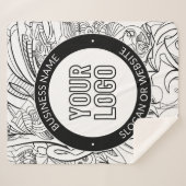 Moderne lijnillustraties en uw Logo met bewerkbare Sherpa Deken (Voorkant (horizontaal))