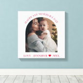 Moderne Lijst Aangepaste Moederdag Fijne eerste fo Canvas Afdruk (Insitu (Houten vloer))