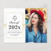 moderne lijst afstudeerder - aankondigingskaart (Voorkant)
