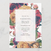 Moderne Lijst Boho Antiek Rozen Editable Foto Save The Date (Achterkant)