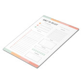 Moderne lijst dagelijkse taken notitieblok (Schuin)