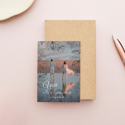 Moderne lijst foto Feestdagen Kaart