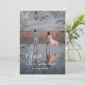 Moderne lijst foto Feestdagen Kaart (Staand voorkant)