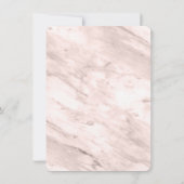 Moderne Lijst foto's Stusty Roos Marmer Terug Save The Date (Achterkant)