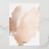 Moderne Lijst met geborstelde baard Folie Feestdagenkaart (Achterkant)