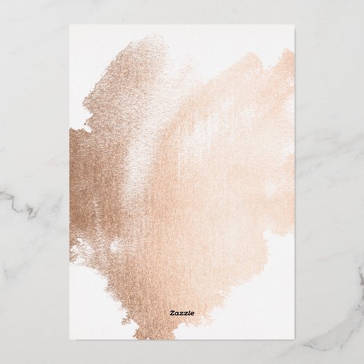 Moderne Lijst met geborstelde baard Folie Feestdagenkaart (Achterkant)