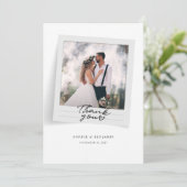 Moderne Lijst met handschrift Bedankkaart (Staand voorkant)