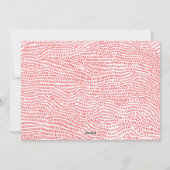 Moderne Lijst met rood en wit Kerstmis Feestdagenkaart (Achterkant)