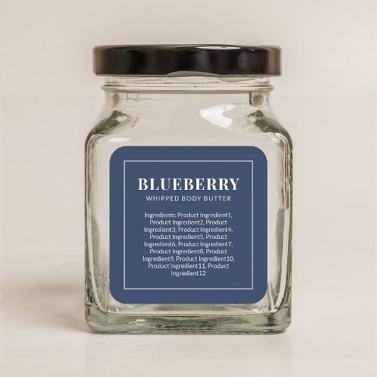 Moderne lijst met witte rand Aangepaste kleuringre Vierkante Sticker