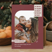 Moderne Lijst Review 1 kerstwijn Feestdagenkaart