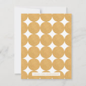 Moderne Lijst Stationery Note Kaart - Geel (Achterkant)