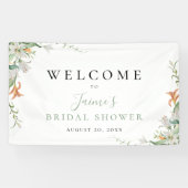 Moderne Lijst van Floral Lily Spandoek (Horizontaal)