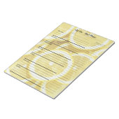 Moderne lijst van maaltijd en kruidenierslijst notitieblok (Schuin)