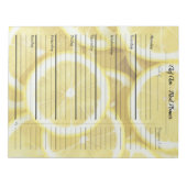 Moderne lijst van maaltijd en kruidenierslijst notitieblok (Voorkant)